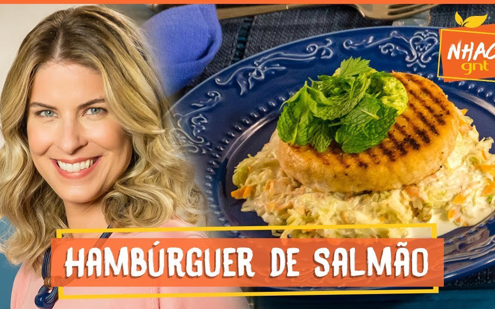 Hambúrguer de Salmão Crocante
