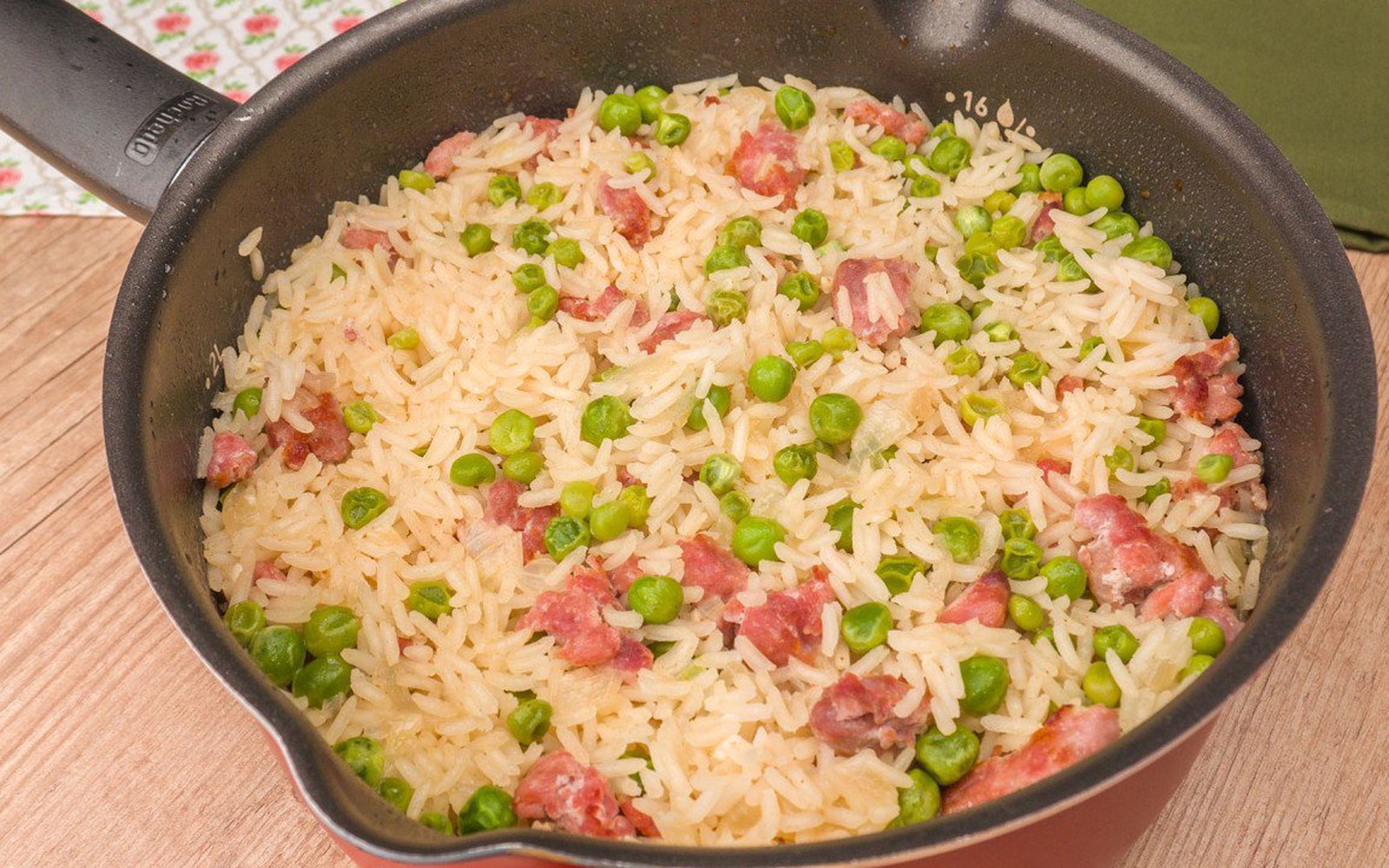 Arroz com Linguiça
