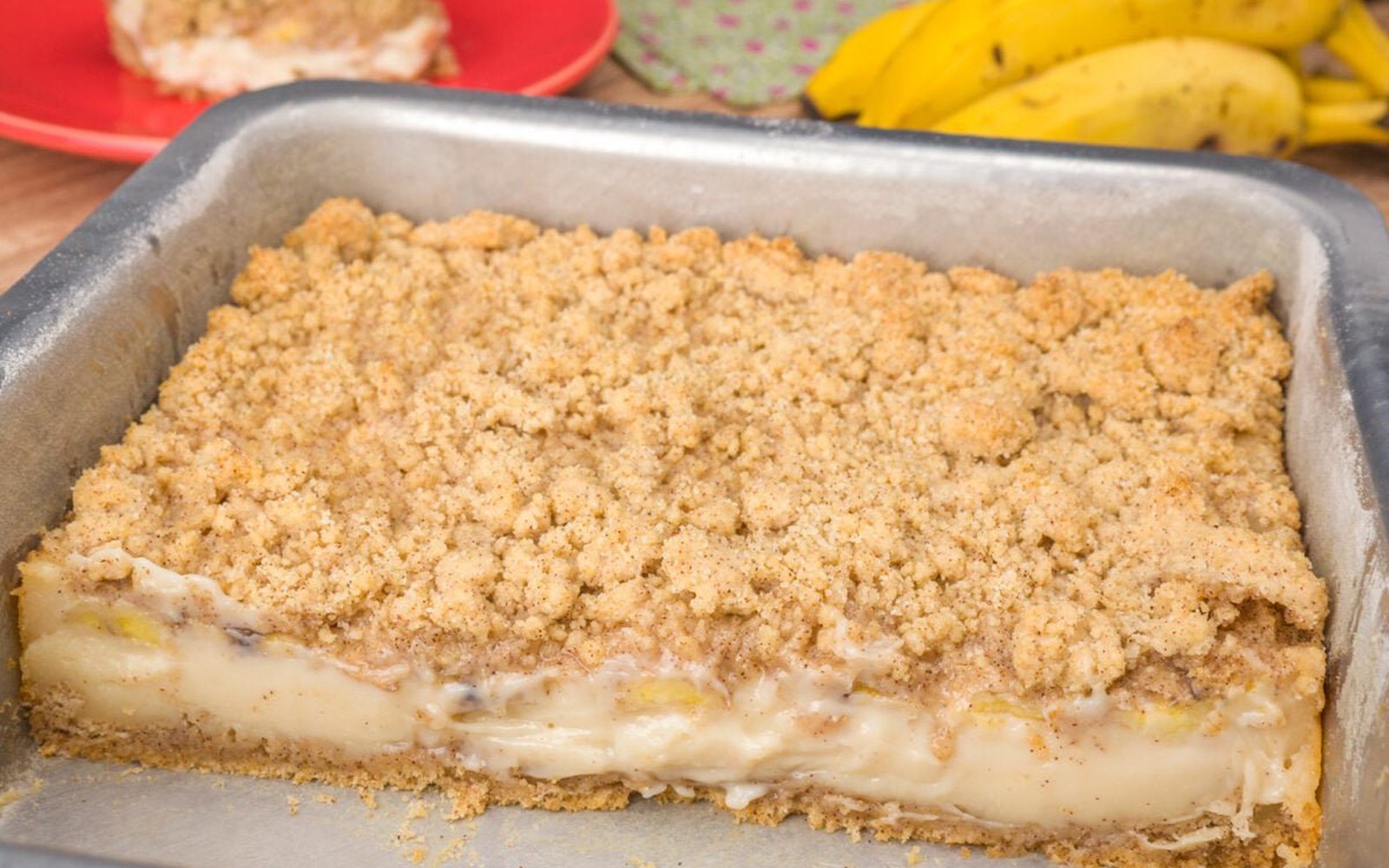 Cuca Cremosa de Banana
