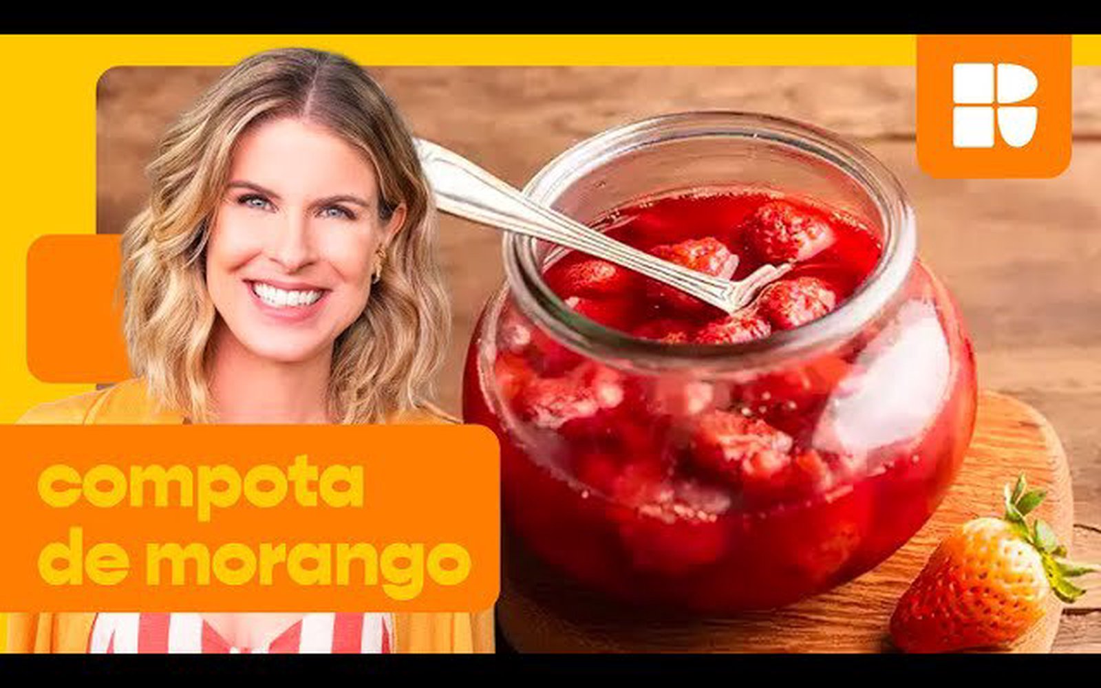 Compota de morangos assados