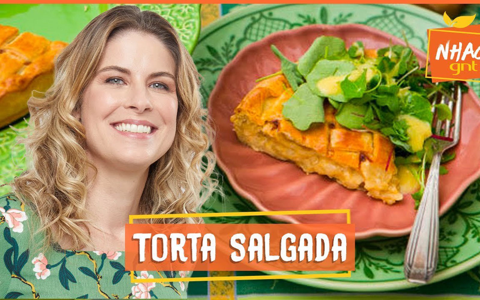 Torta de queijo com cebola caramelizada