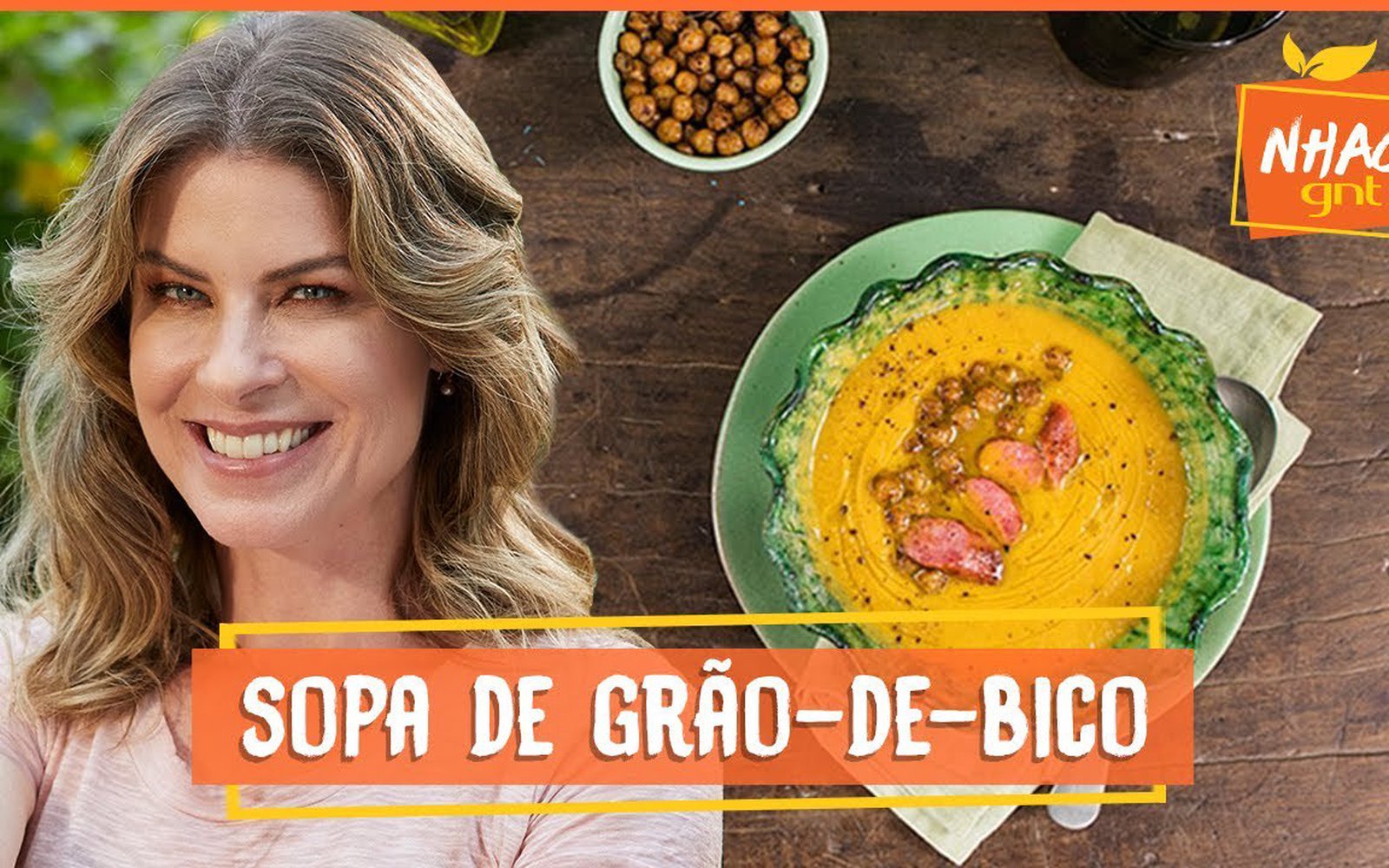 Sopa de Grão-de-Bico com Linguiça
