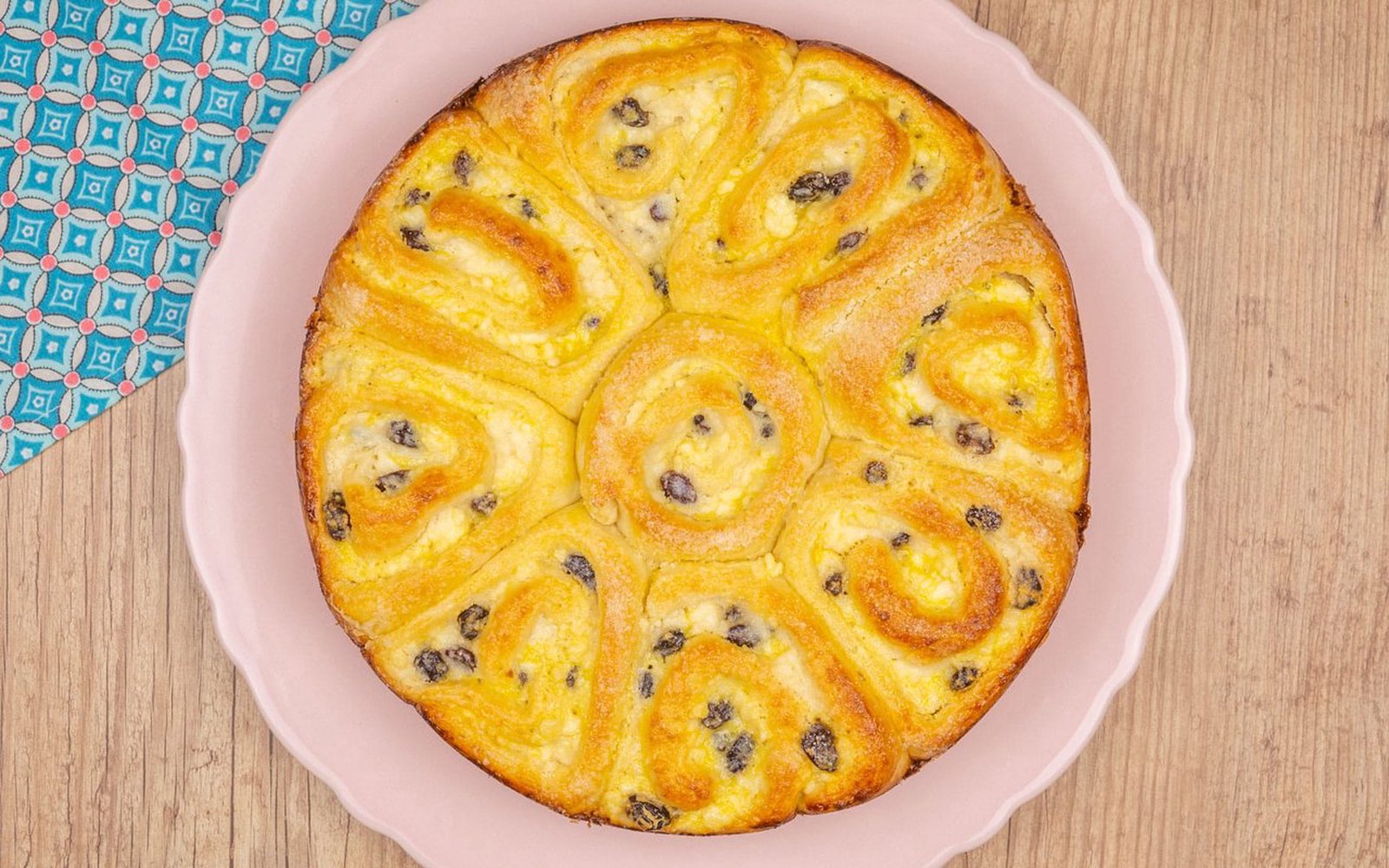 Pão de Ricota com Passas