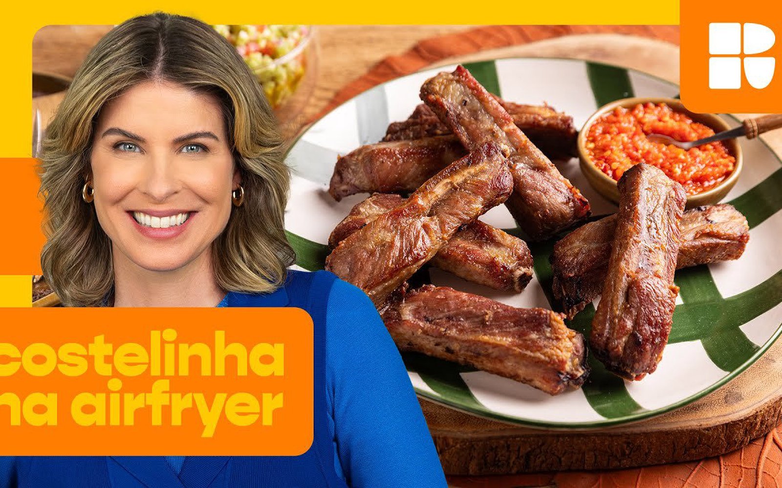 Costelinha de porco na airfryer