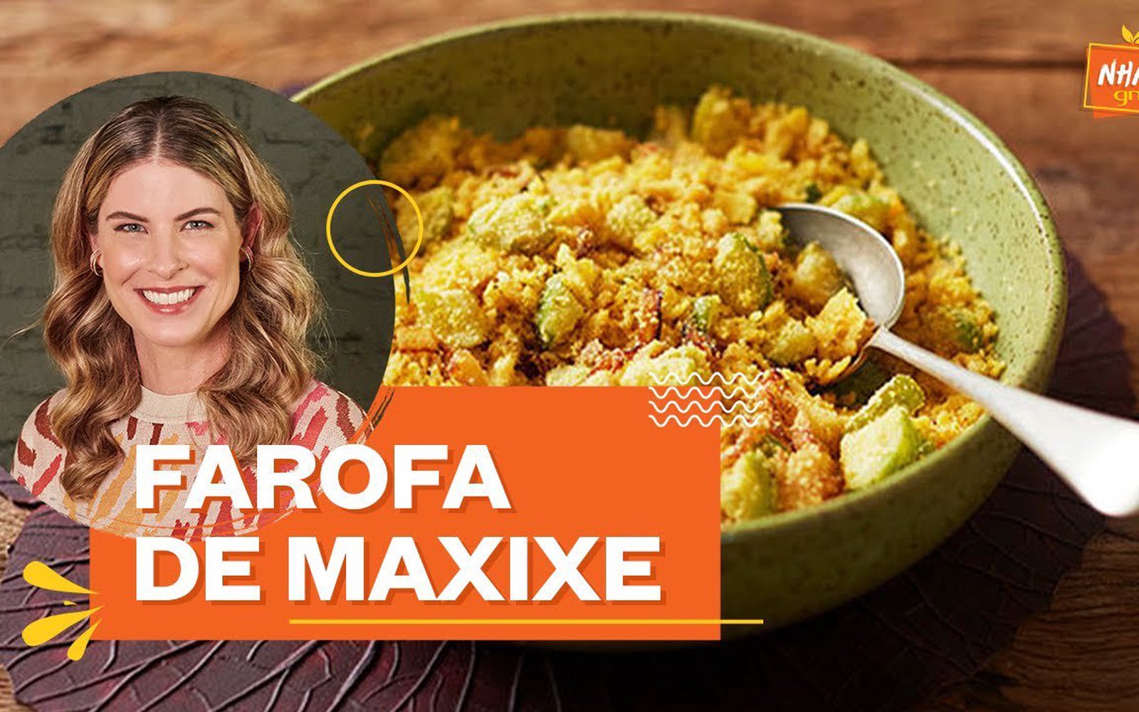 Farofa de maxixe com ovo