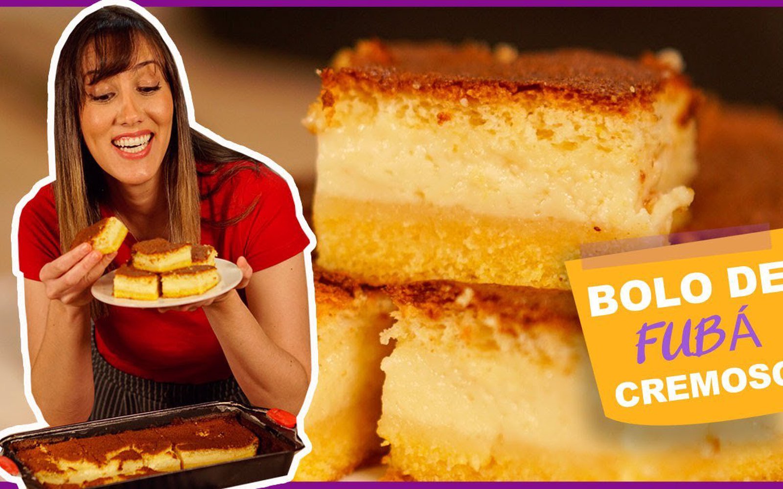 Bolo de Fubá muito Cremoso