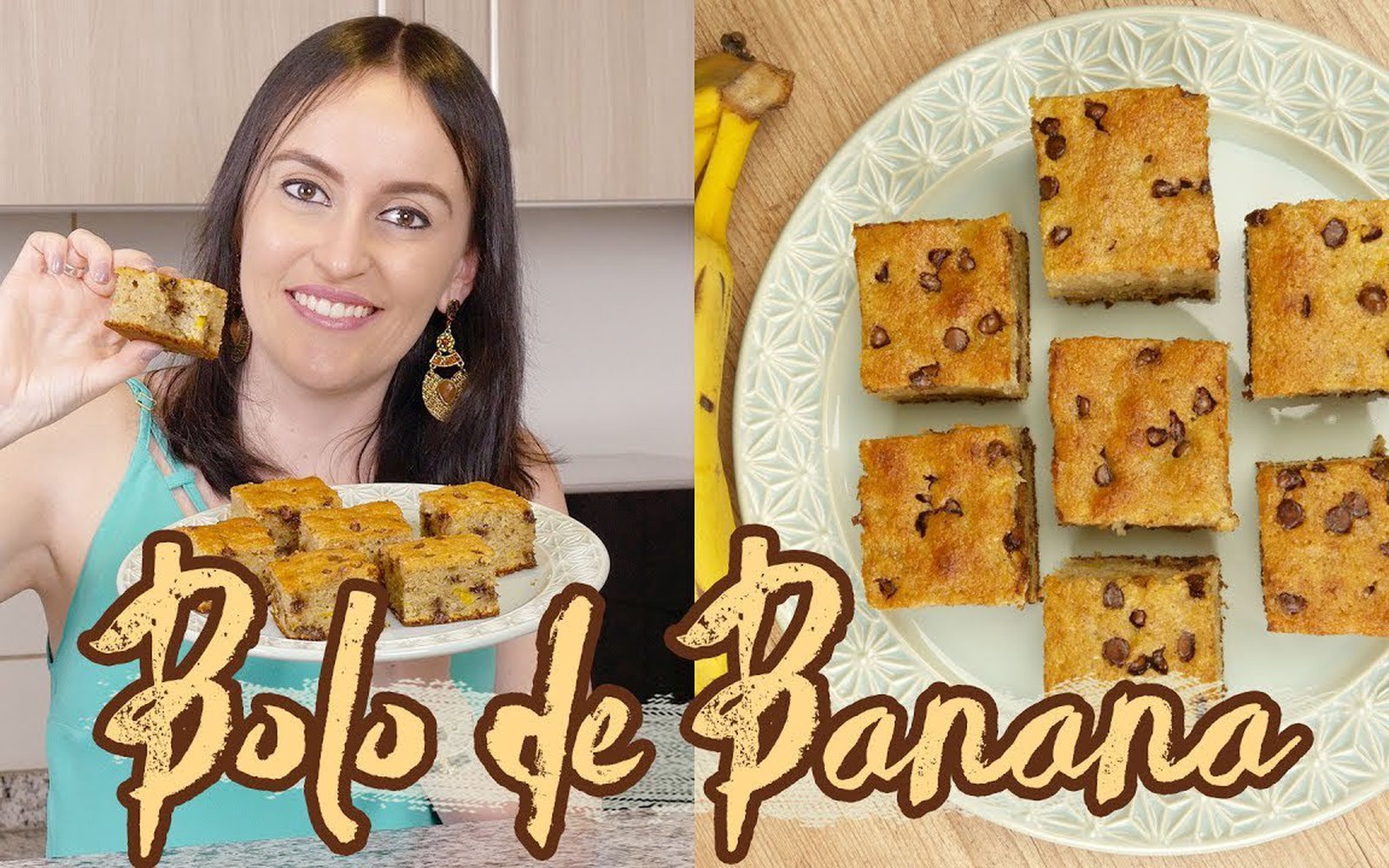 Bolo de Banana com Farinha de Rosca