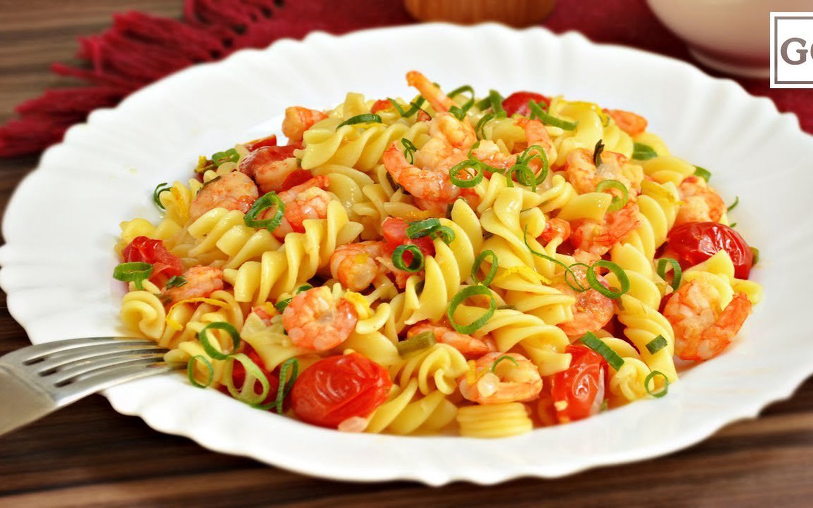 Macarrão com Camarão