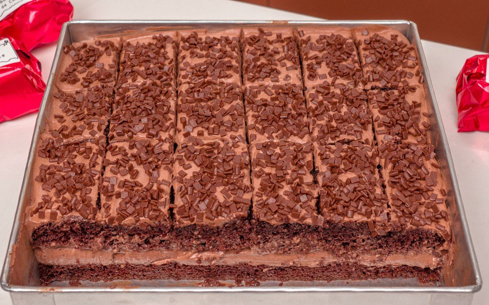 Bolo Gelado Mousse de Chocolate