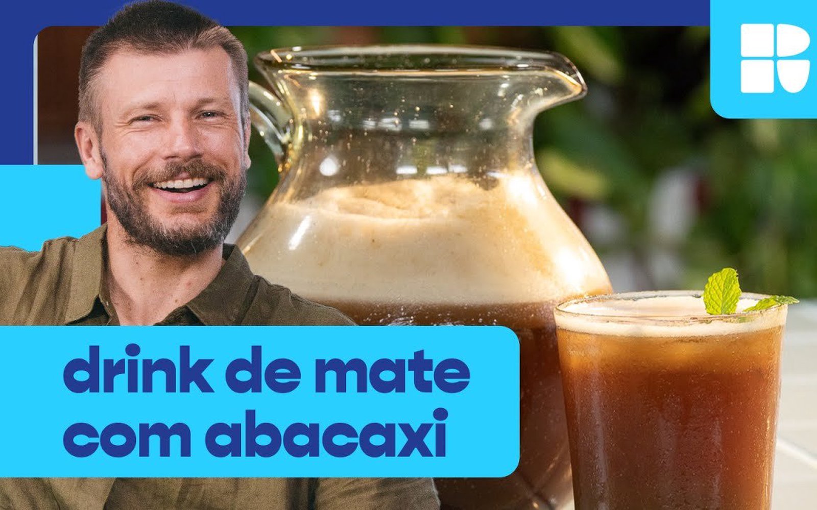 Mate com abacaxi e limão