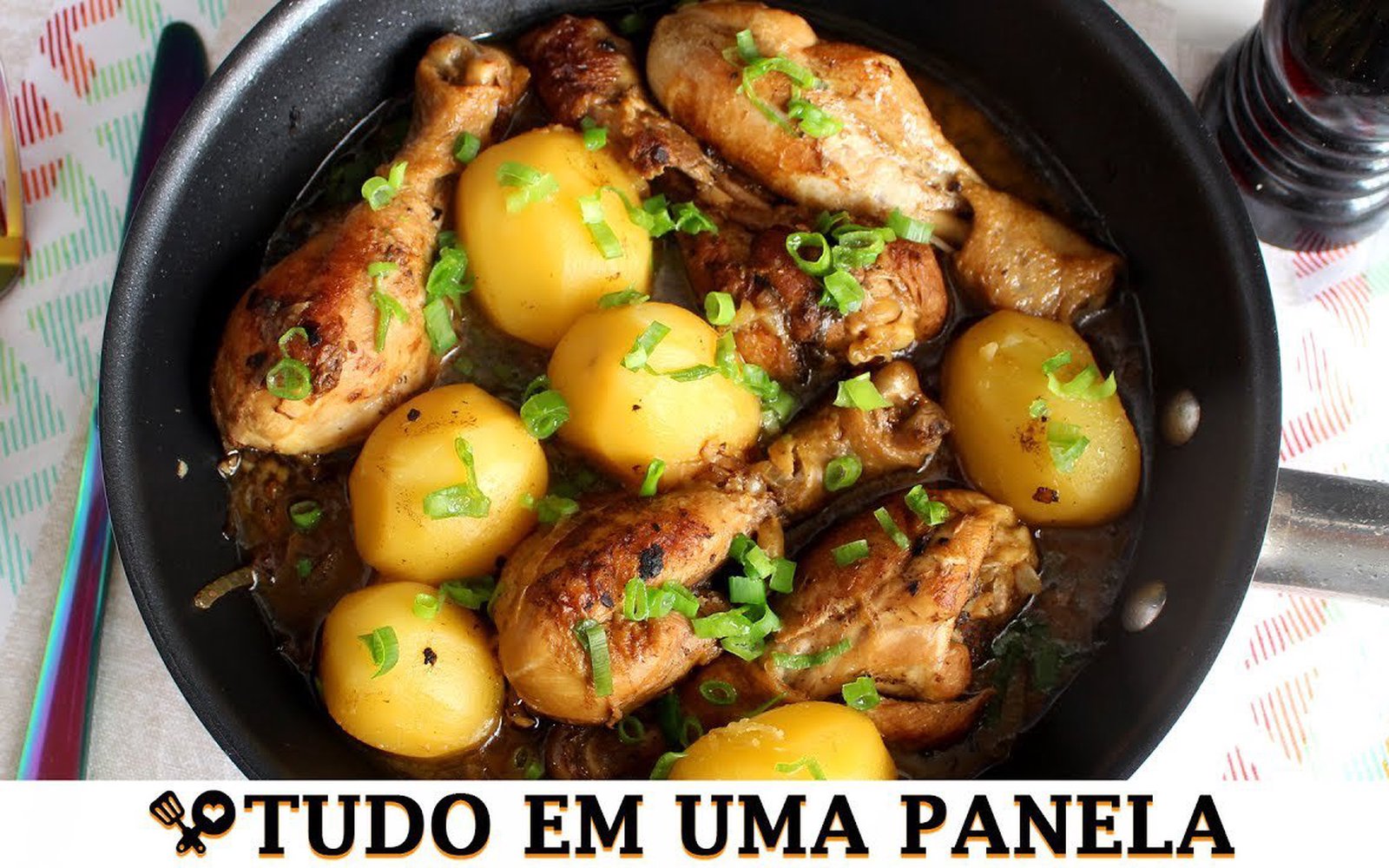Frango com Batata na Frigideira