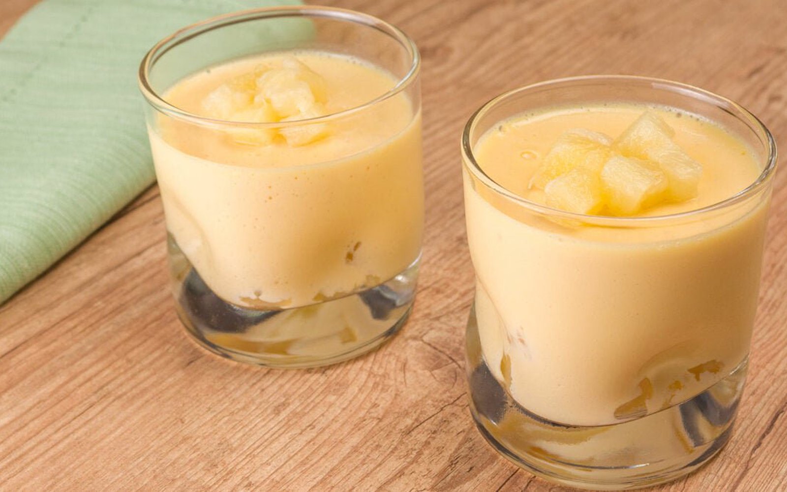 Mousse de abacaxi delicioso