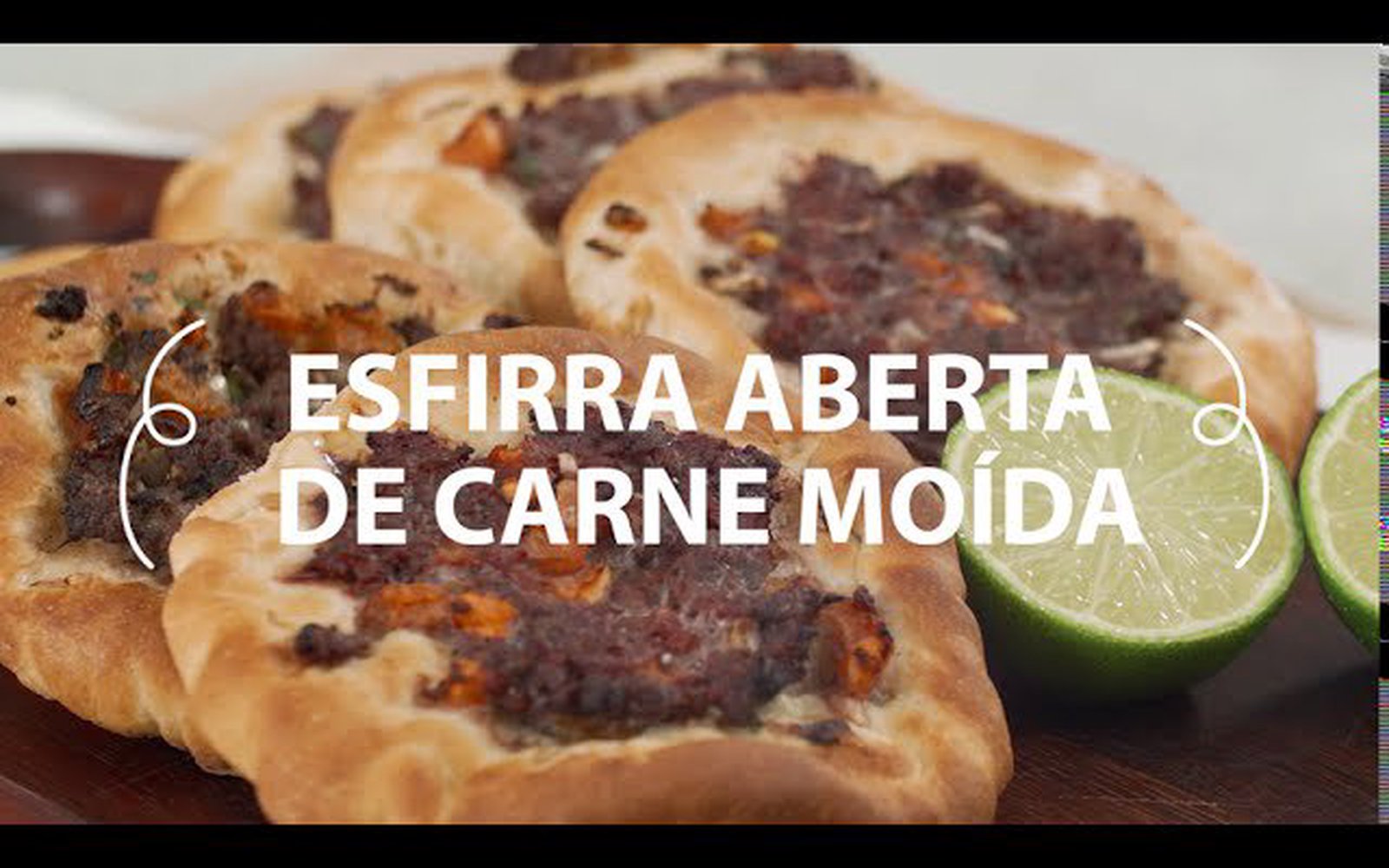 Esfirra Aberta de Carne Moída