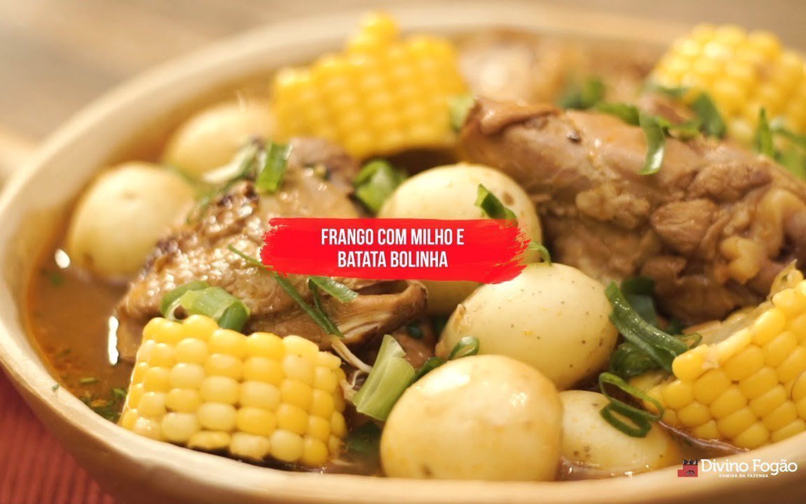 Frango com Milho e Batata Bolinha