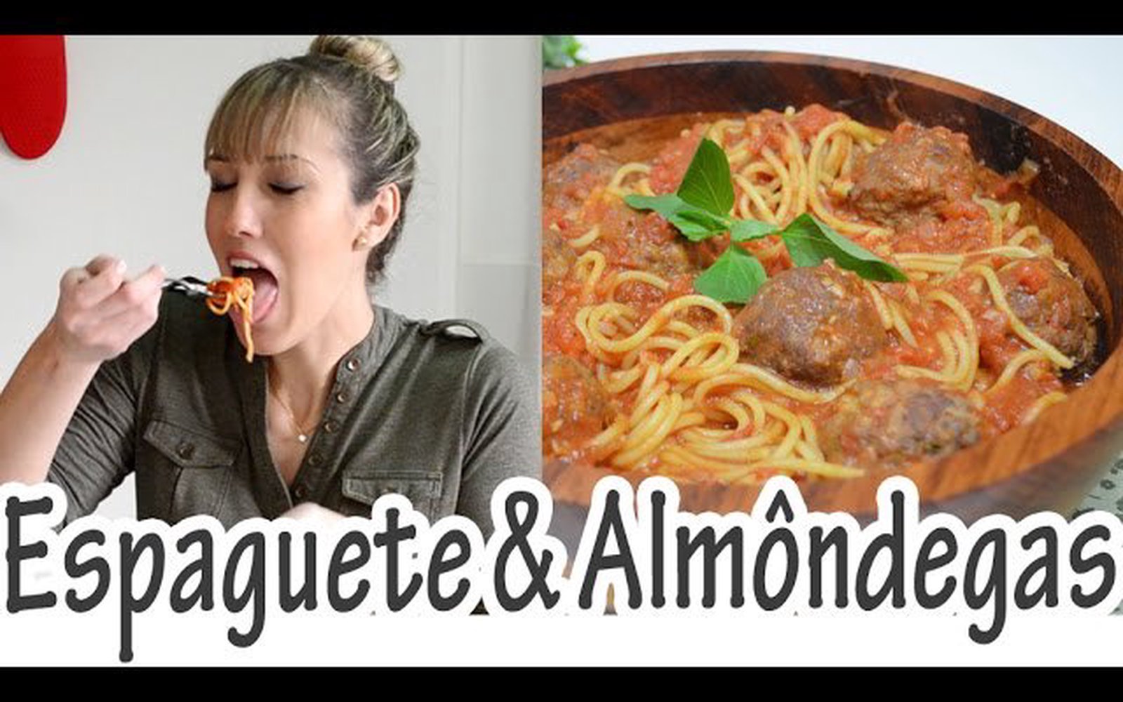 Espaguete ao Sugo com Almôndegas