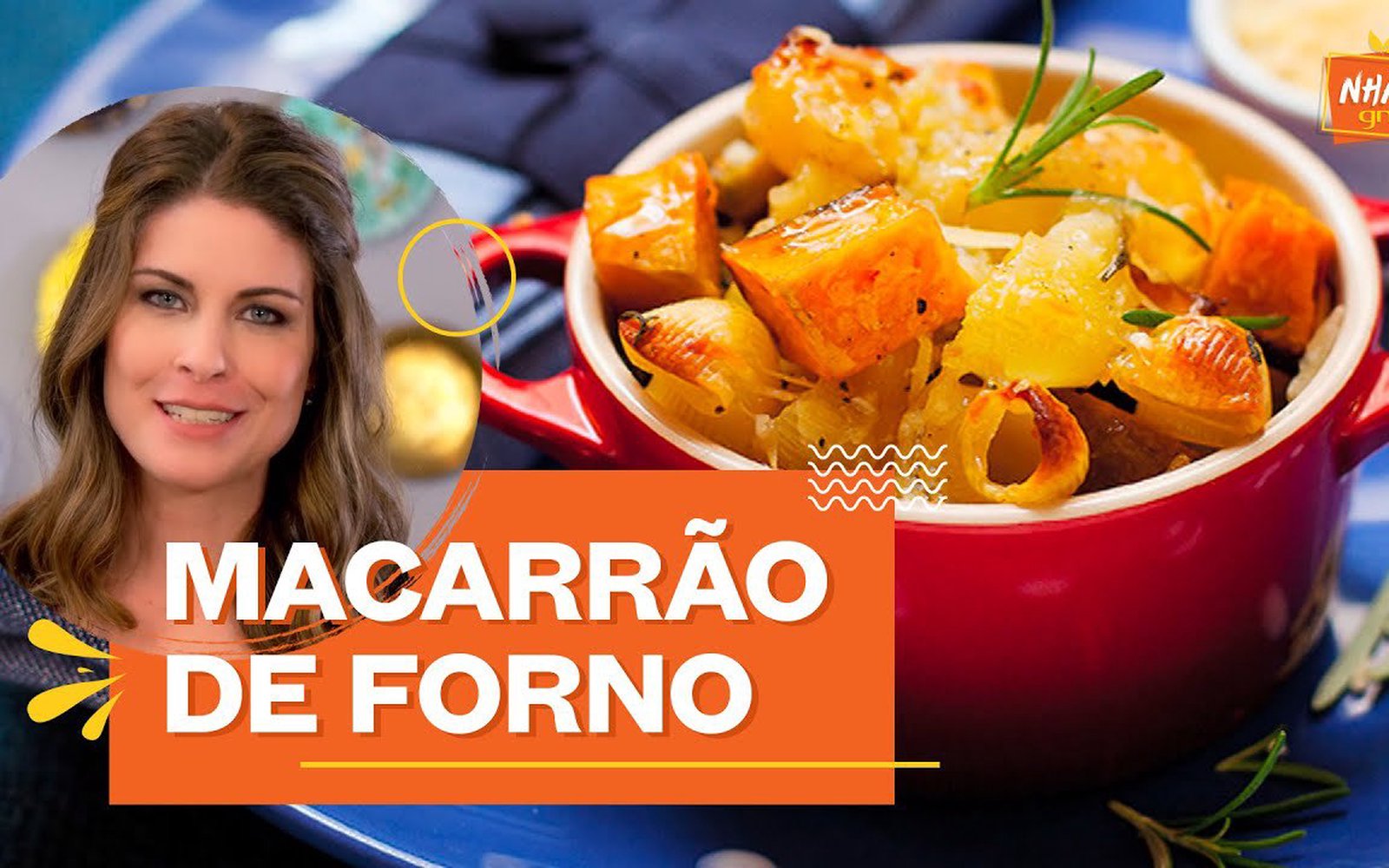 Mac and Cheese com Abóbora Assada (Macarrão de Forno)
