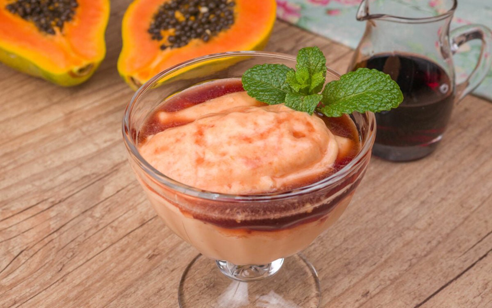 Creme de Papaya com Cassis