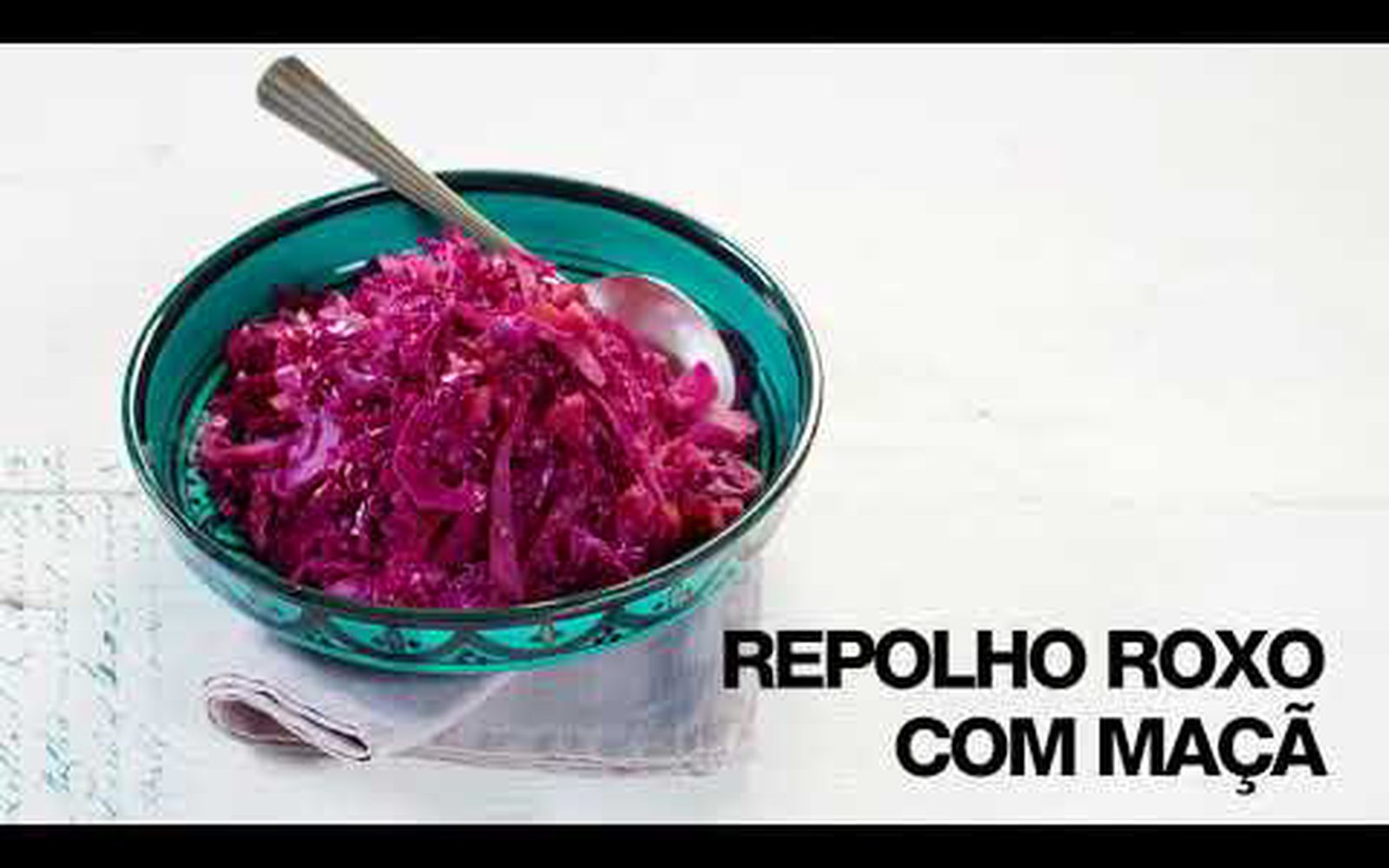 Repolho roxo com maçã