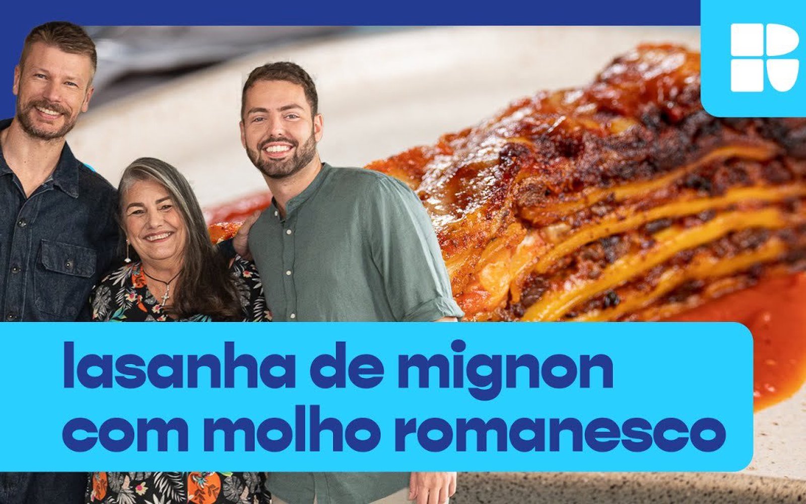 Lasanha de mignon com molho romanesco