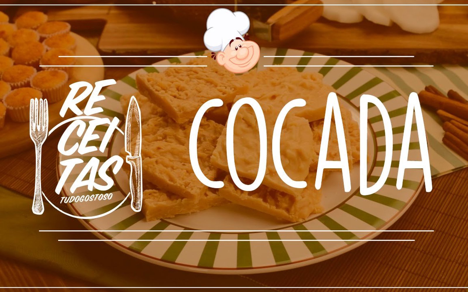 Cocada com leite condensado