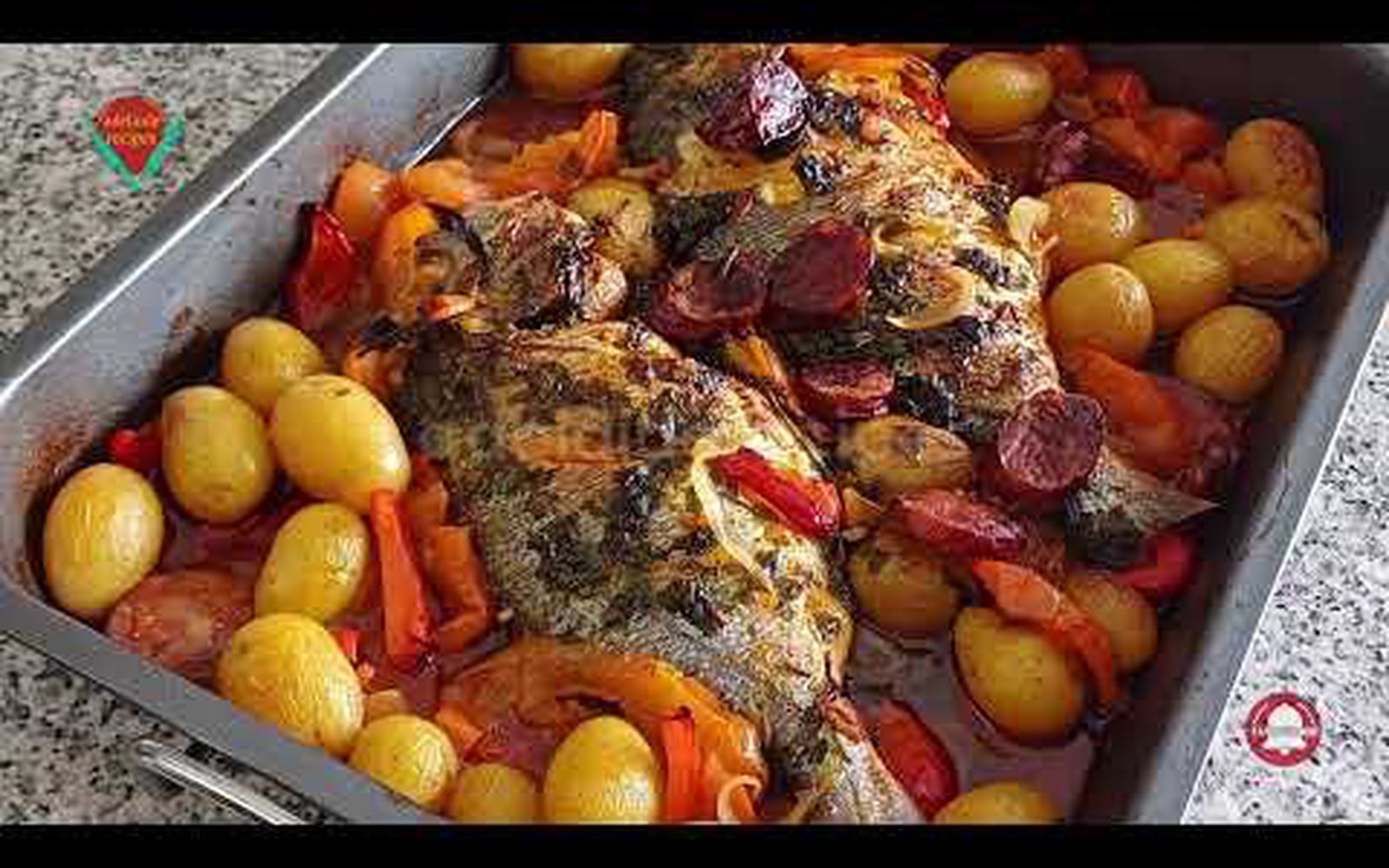 Dourada no Forno (Peixe Assado à Portuguesa)