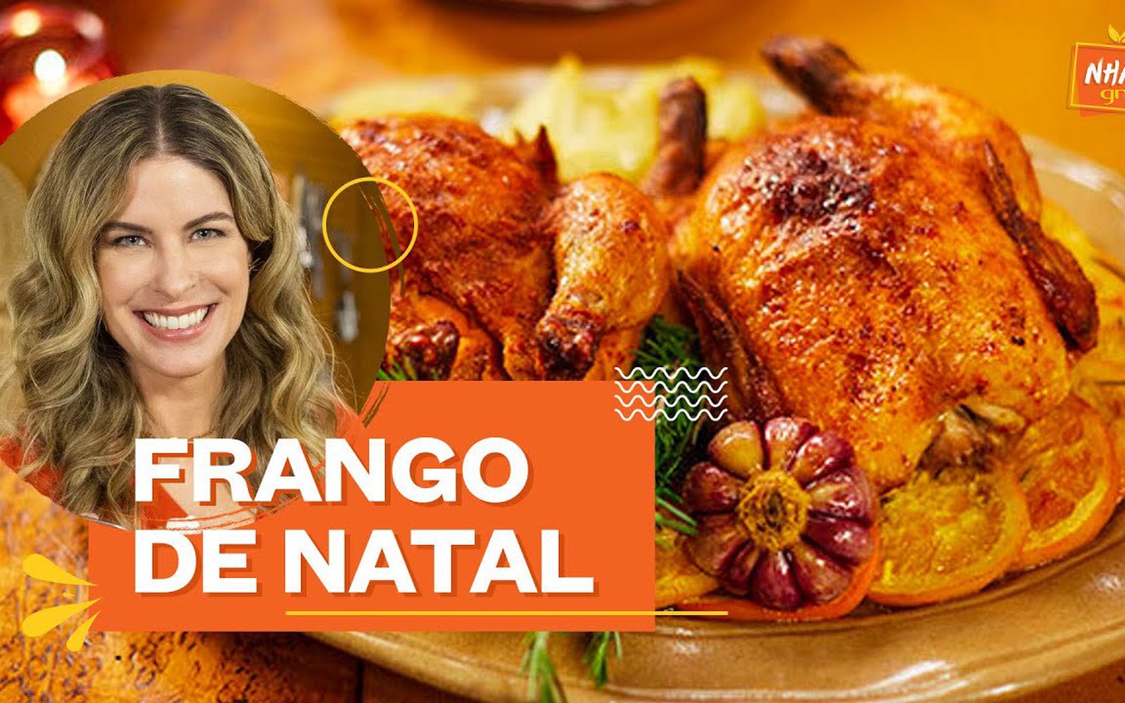 Frango Assado com Laranja e Especiarias