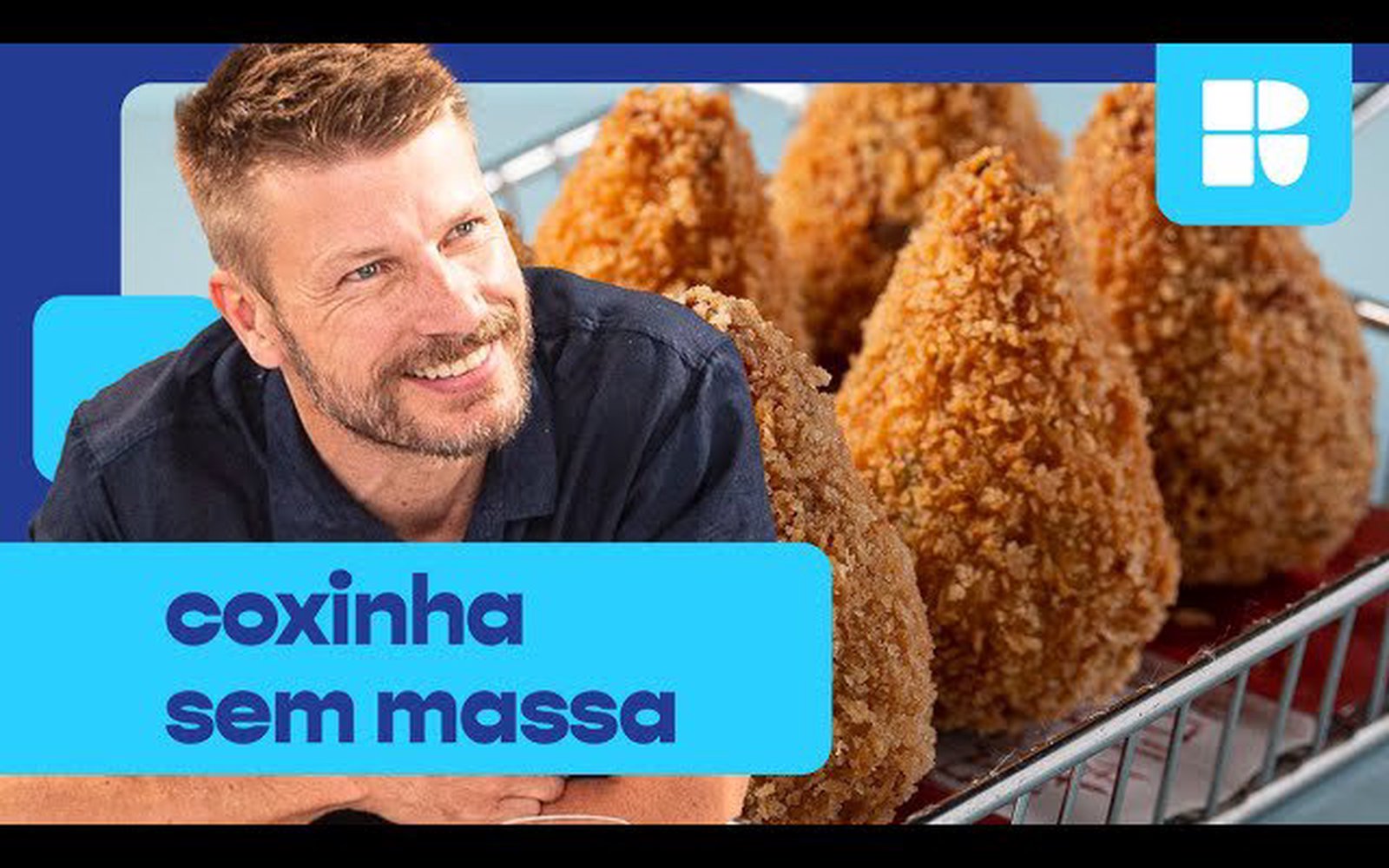 Coxinha de frango sem massa