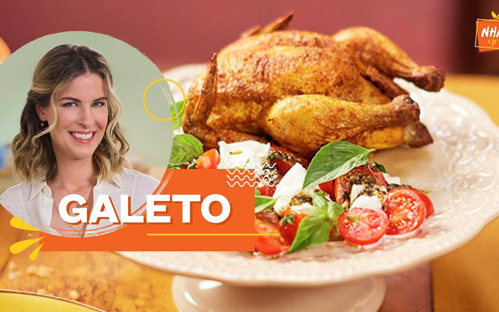 Galeto Assado com Laranja e Mel