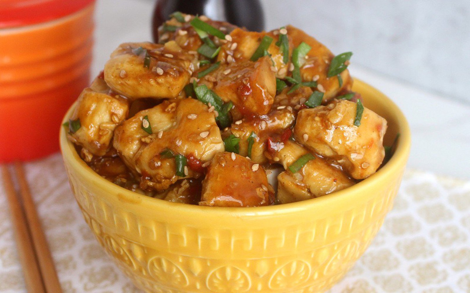 Frango com Molho de Laranja