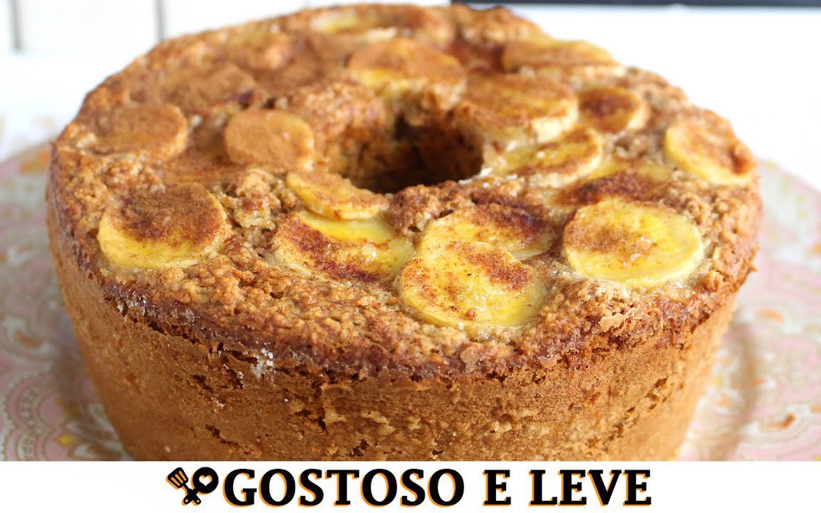 Bolo de Banana com Aveia sem Trigo
