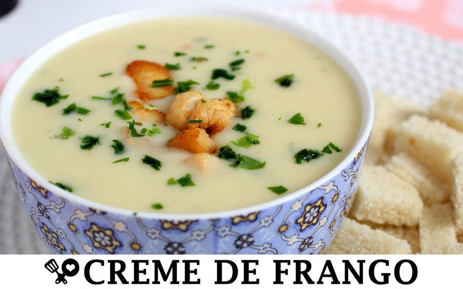 Sopa Cremosa de Frango com Batata