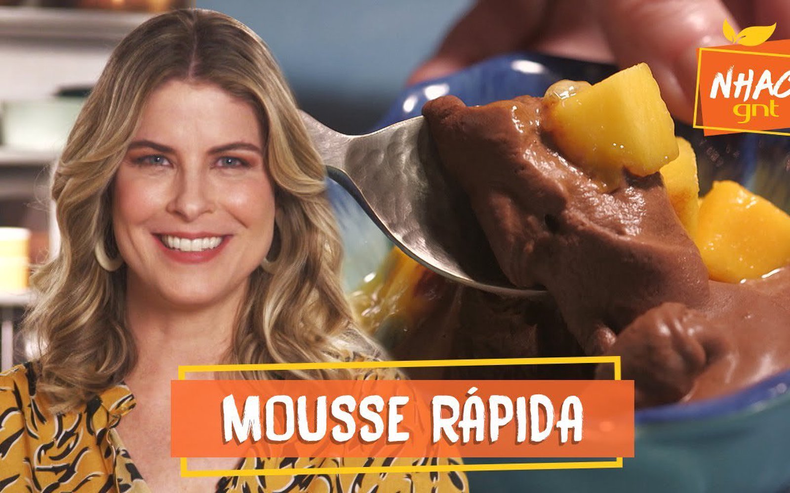 Mousse de chocolate com dois ingredientes