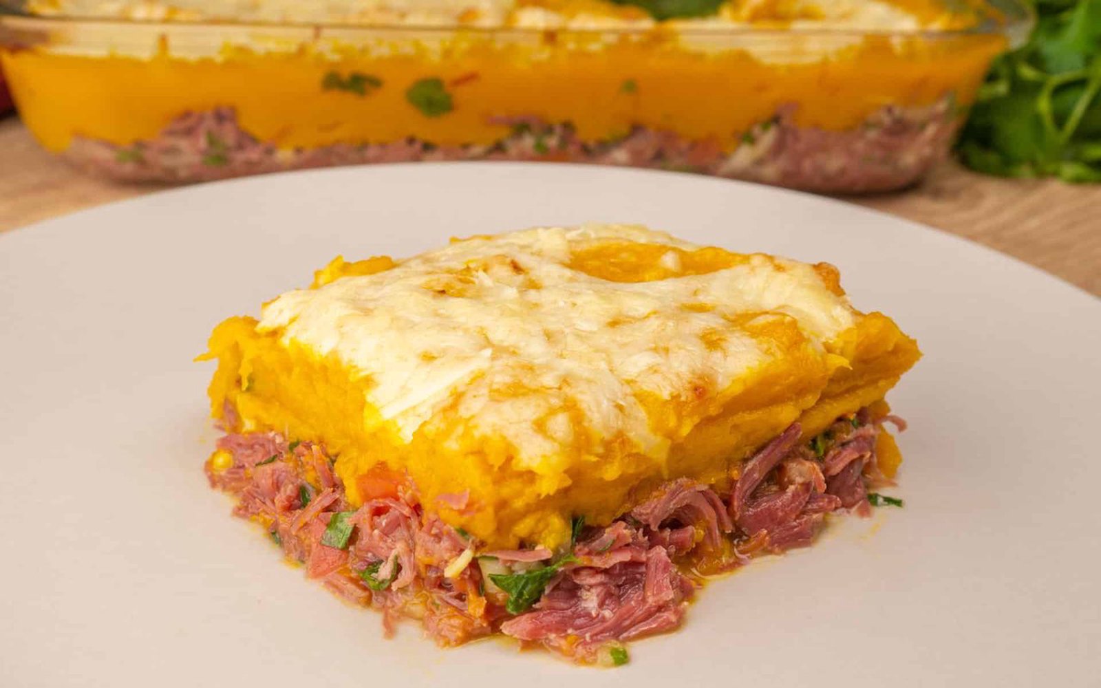 Escondidinho de Abóbora com Carne Seca