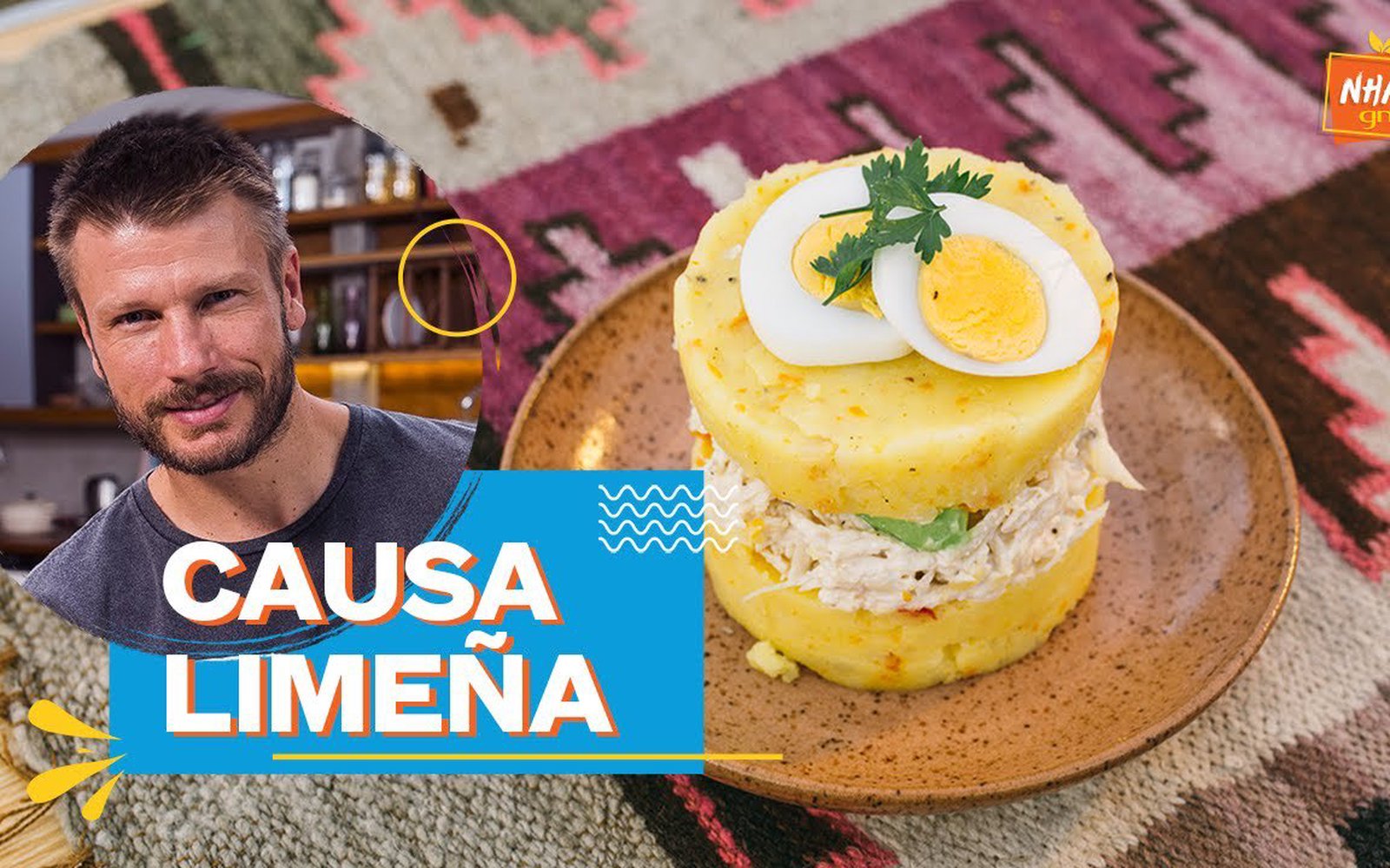 Causa Limeña (Entrada Peruana de Purê, Frango e Abacate)