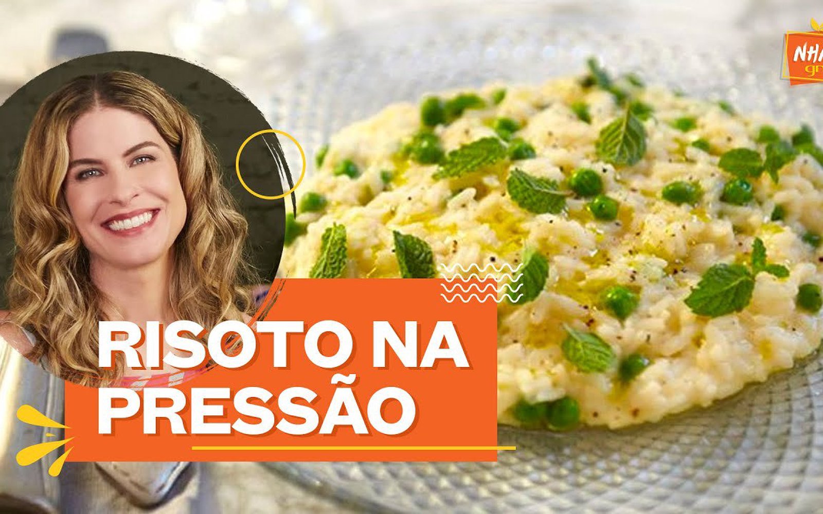 Risoto de Ervilha com Hortelã na Panela de Pressão