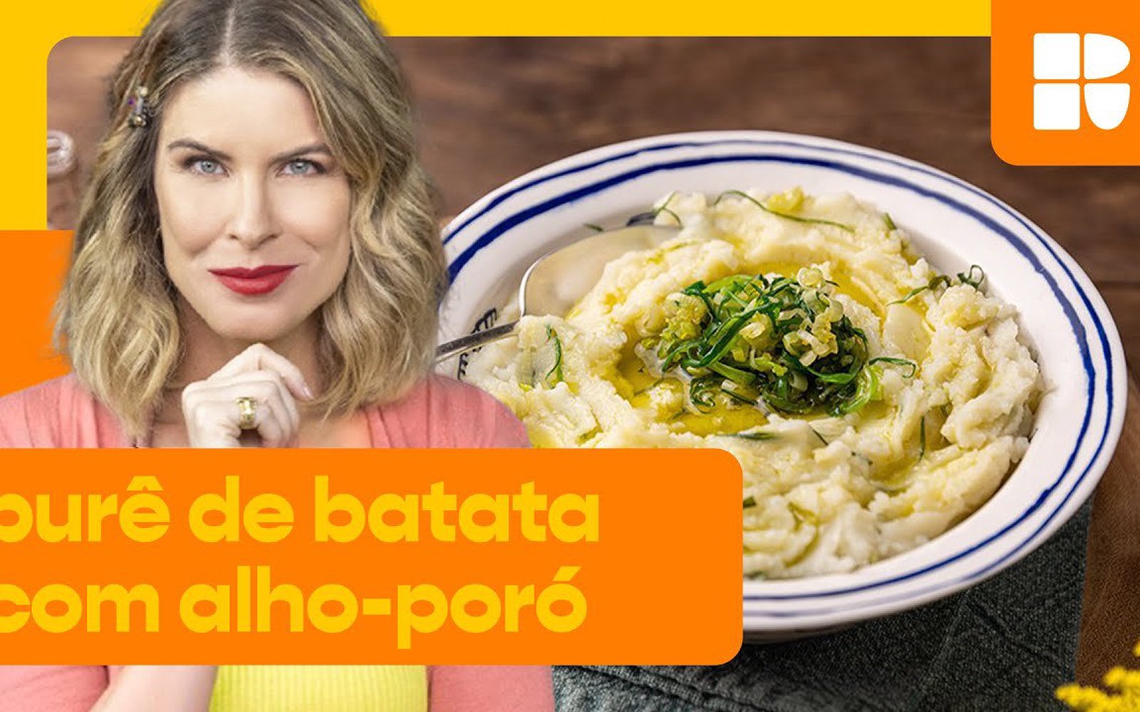 Purê de batata com alho-poró
