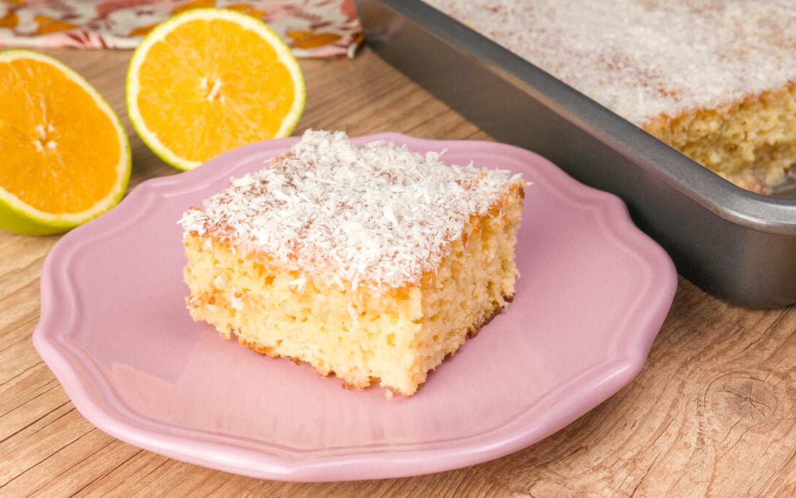 Bolo de Laranja com Coco