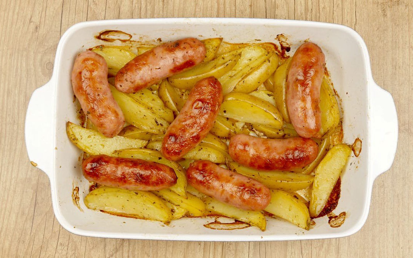 Linguiça ao Forno com Batata