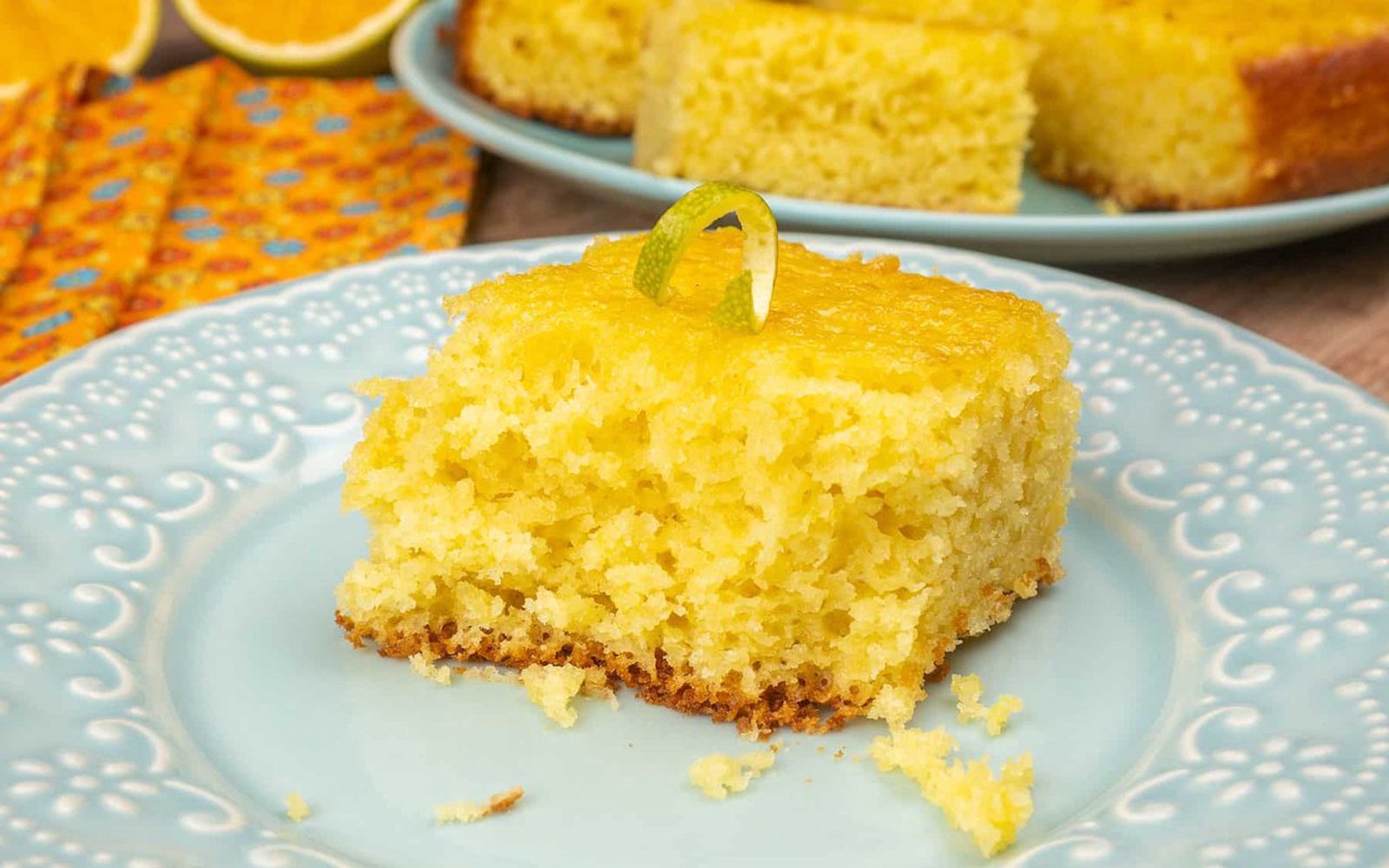 Bolo de Laranja com Calda