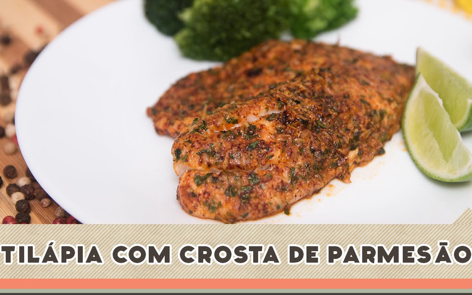 Tilápia com Crosta de Parmesão