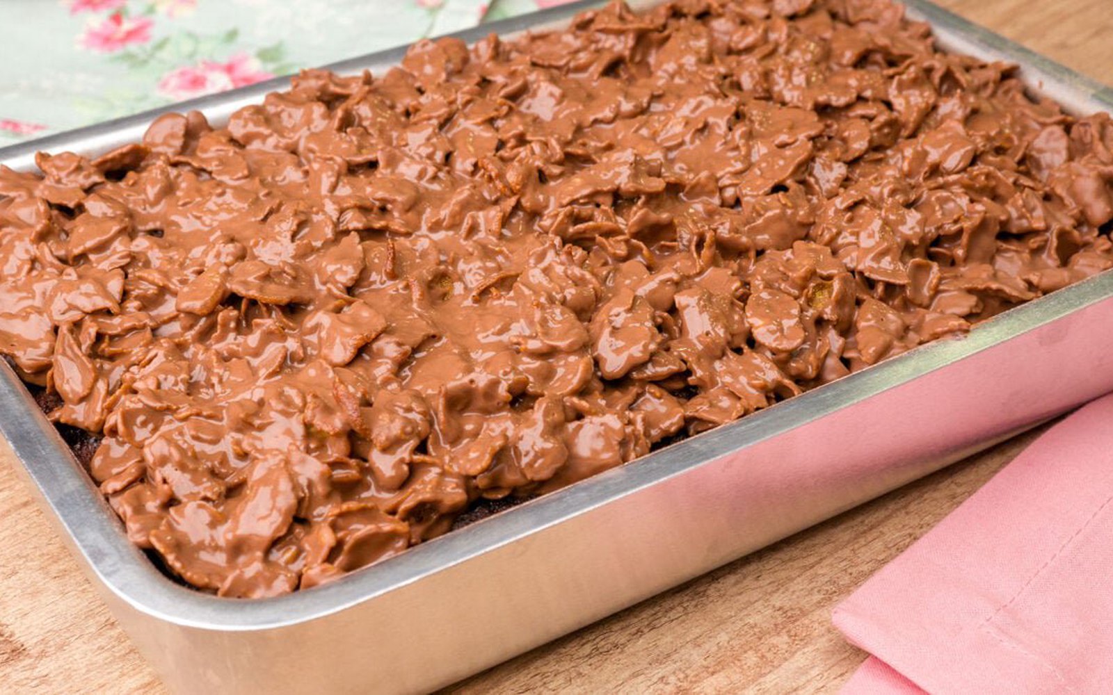 Bolo de Chocolate Crocante