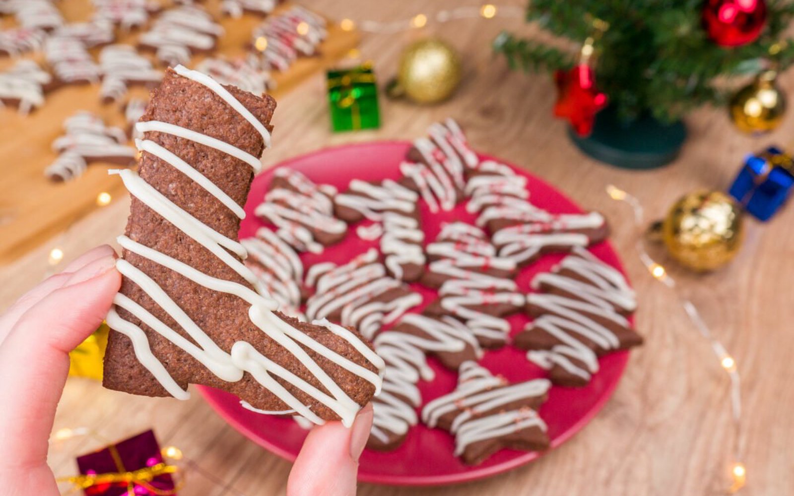 Biscoito Natalino de Chocolate