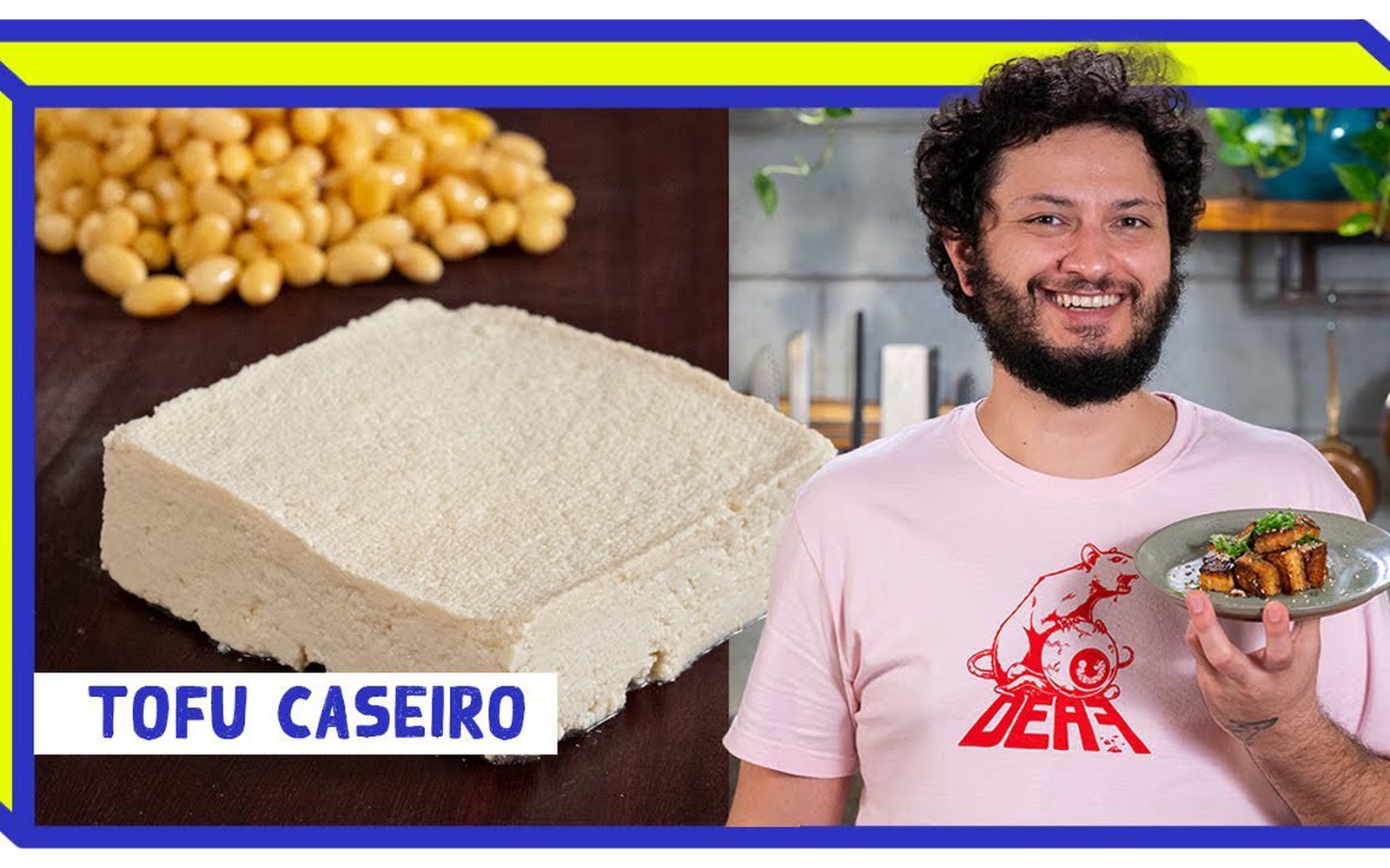 Tofu de Soja Caseiro