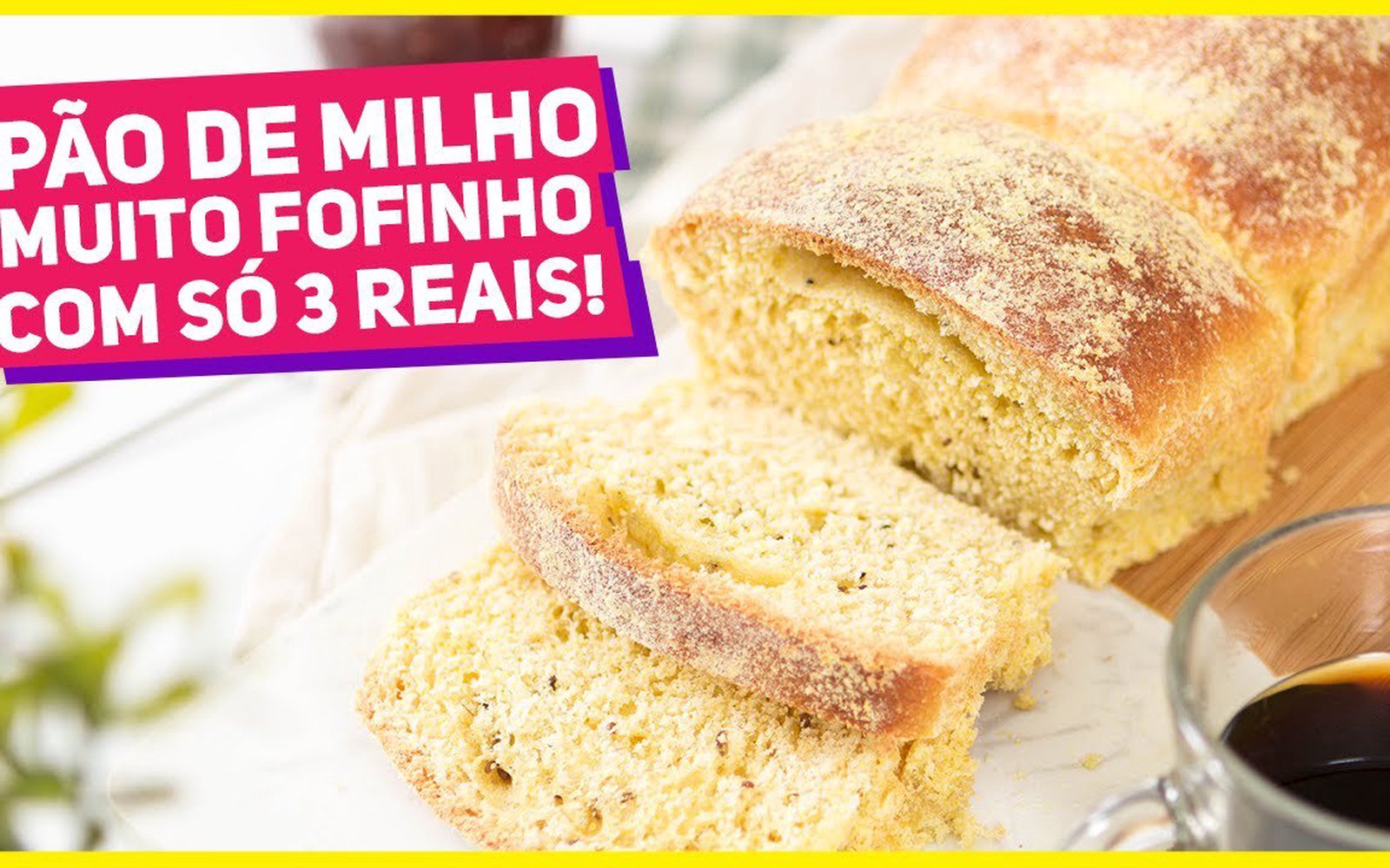 Pão de Milho Caseiro Fofinho