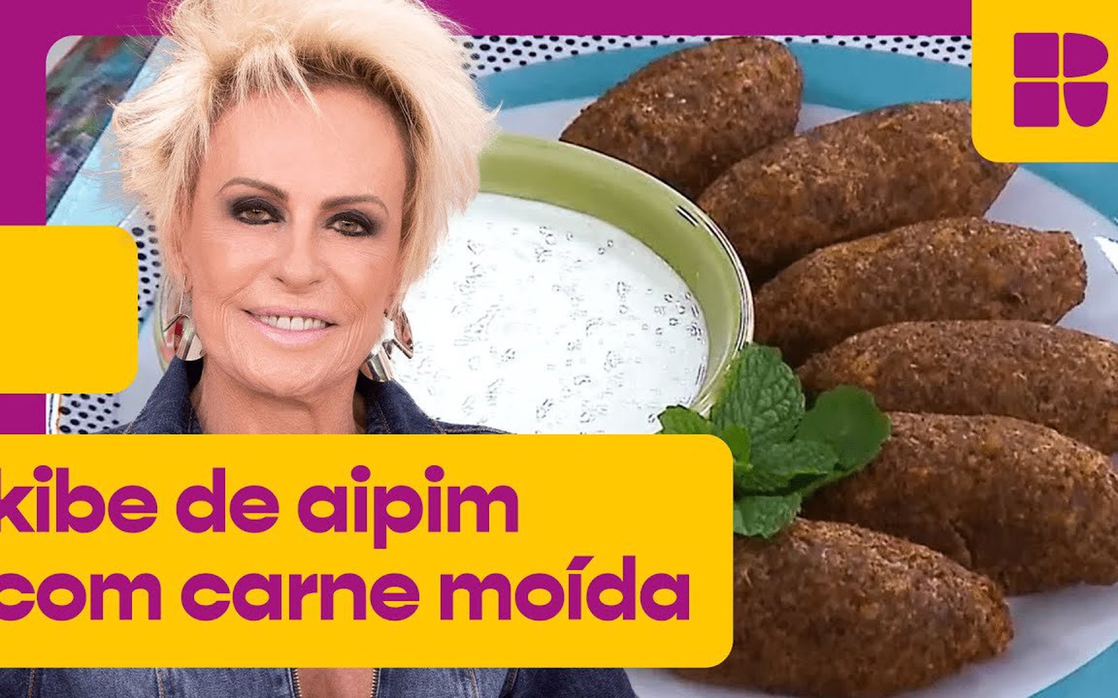 Kibe de Aipim com Carne Moída