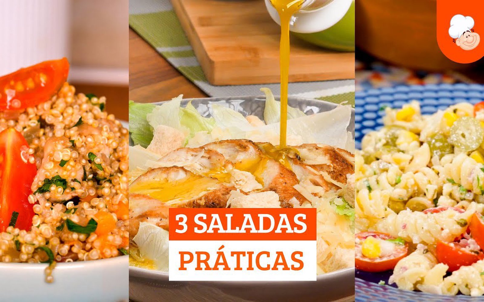Salada verde com frango