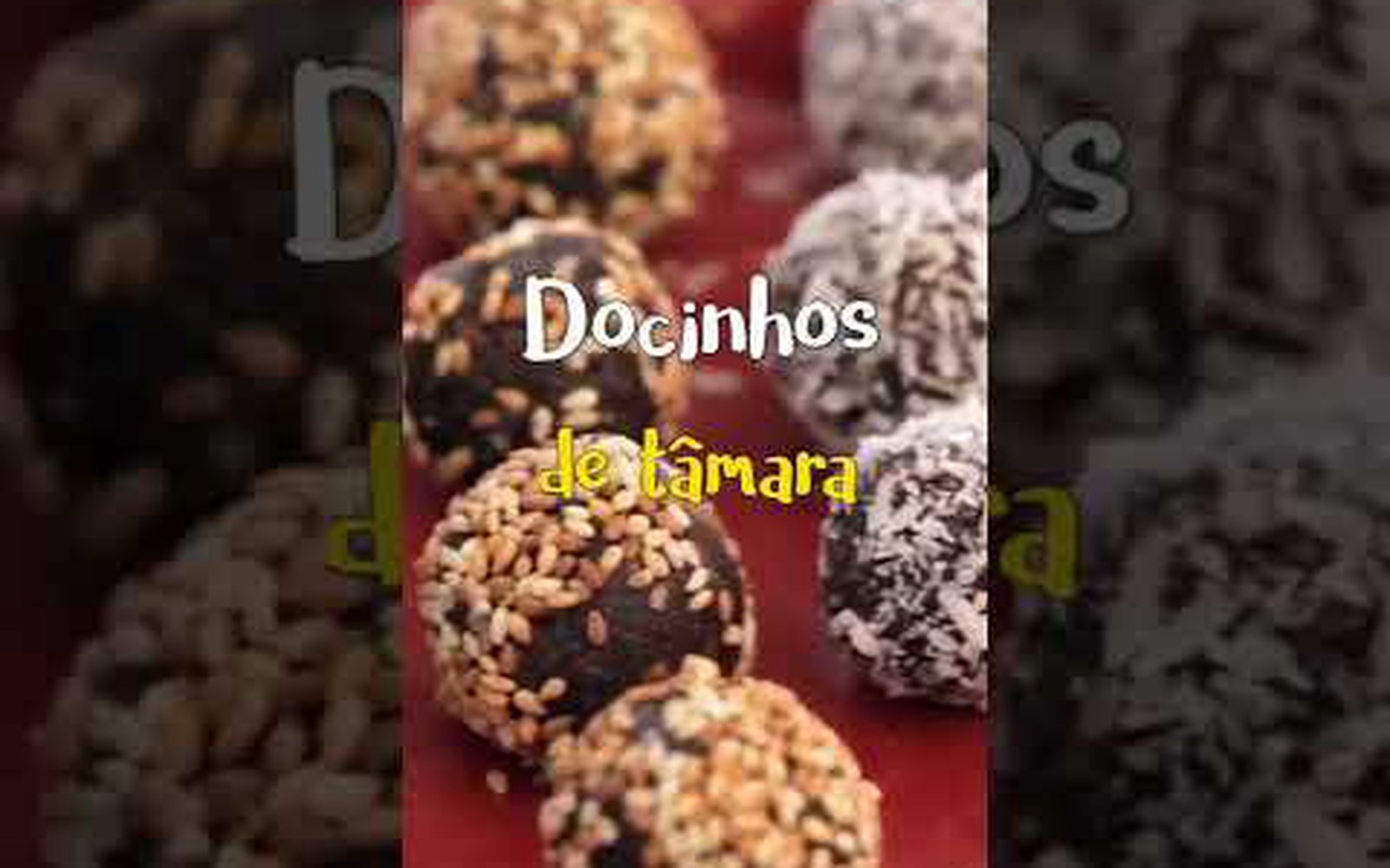 Docinhos de Tâmara com Castanhas e Cacau