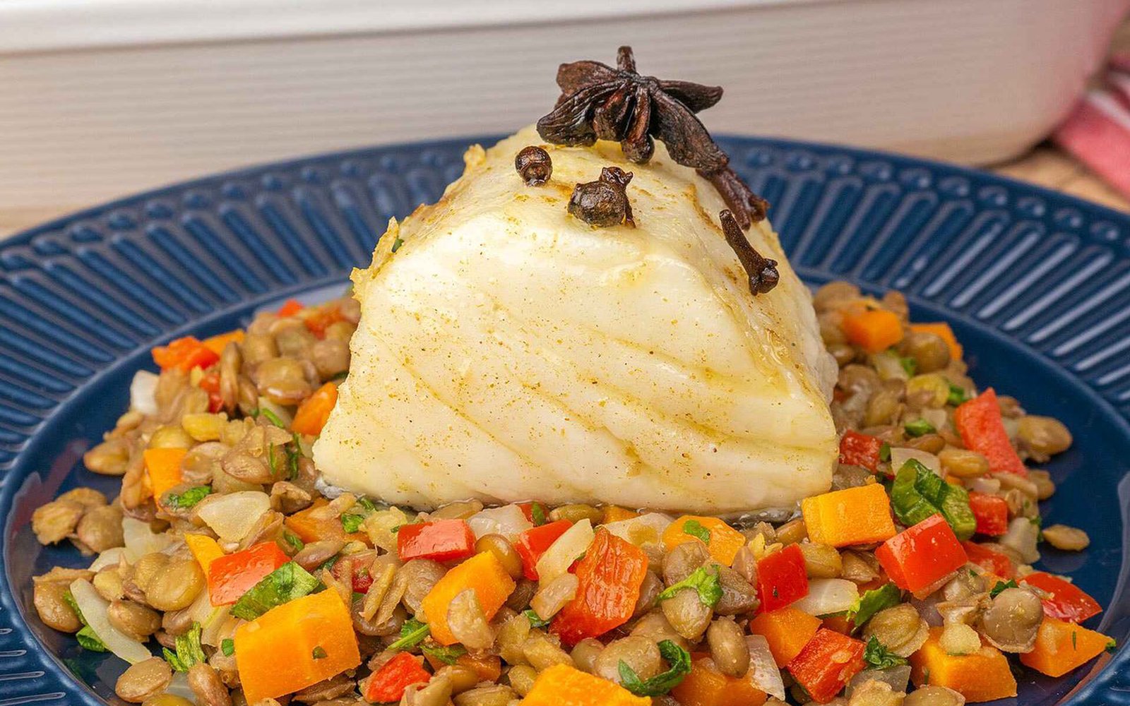 Bacalhau com Lentilhas