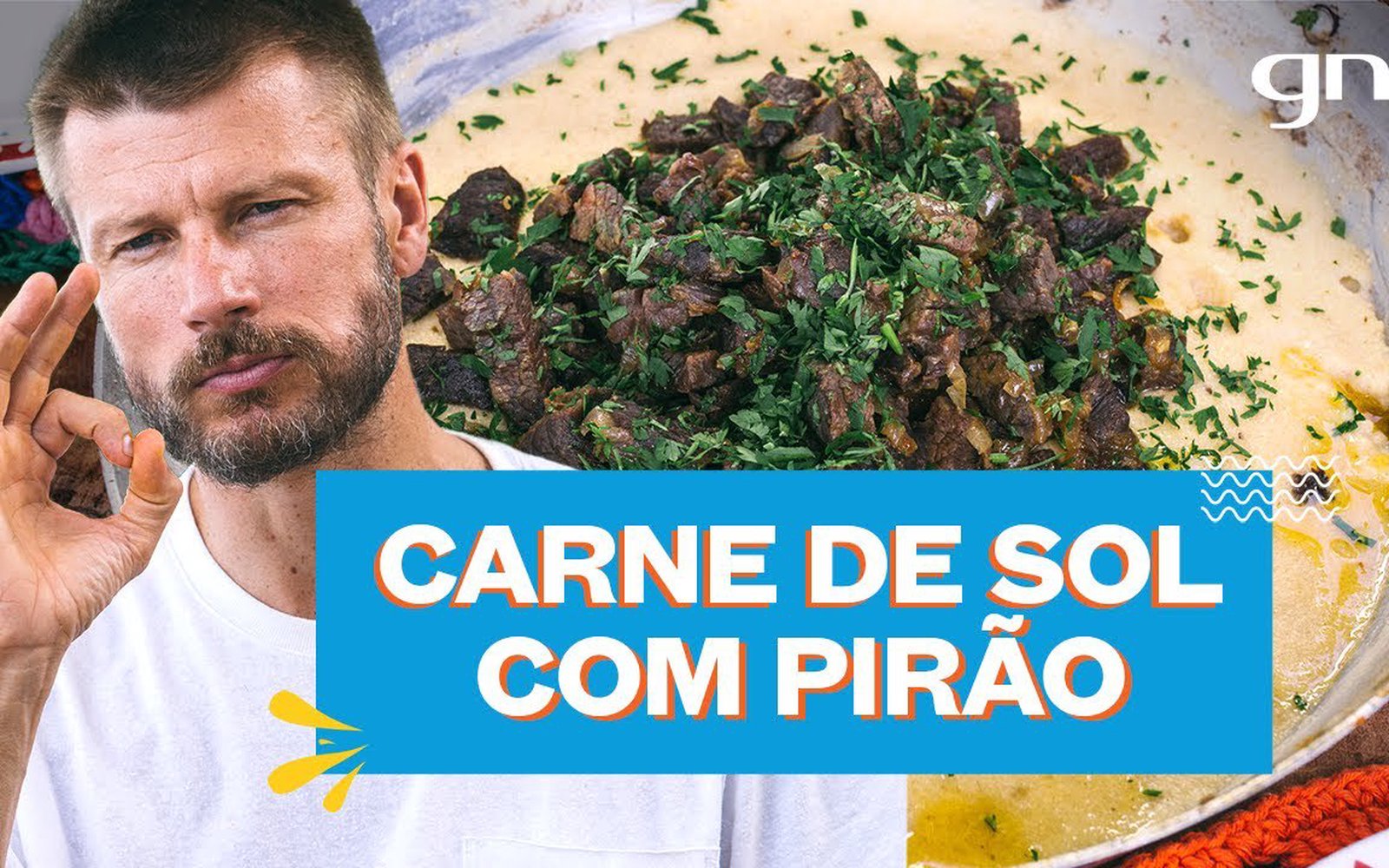 Carne de sol com pirão de leite
