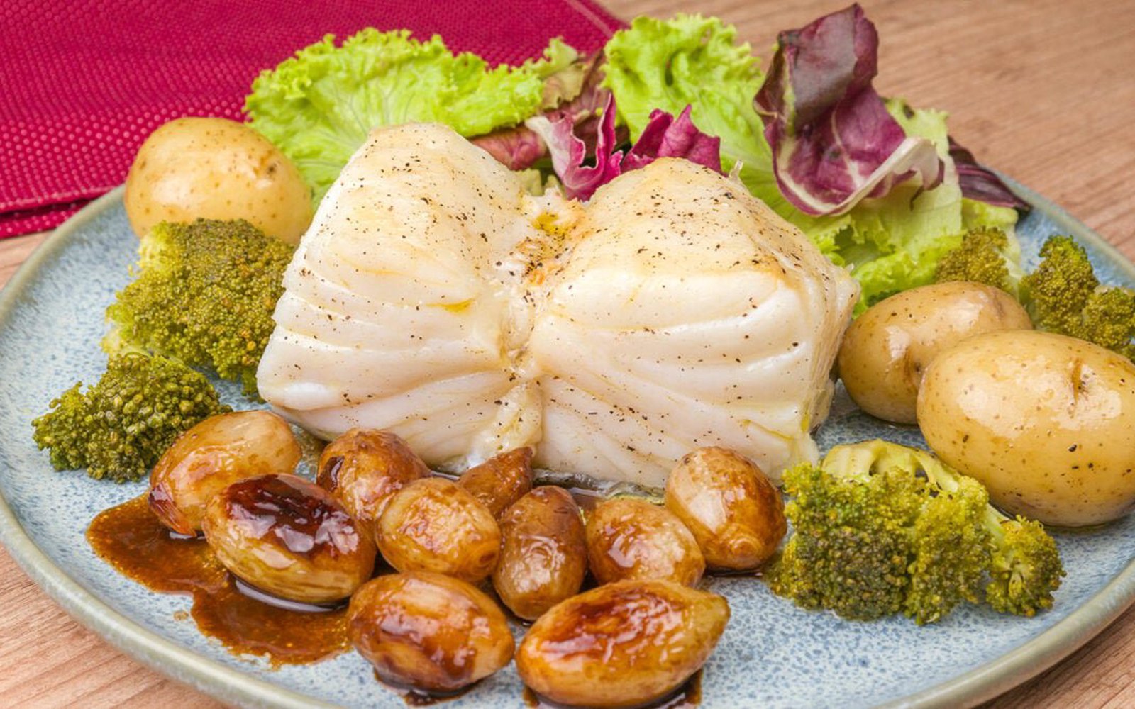 Bacalhau com Cebola Caramelizada